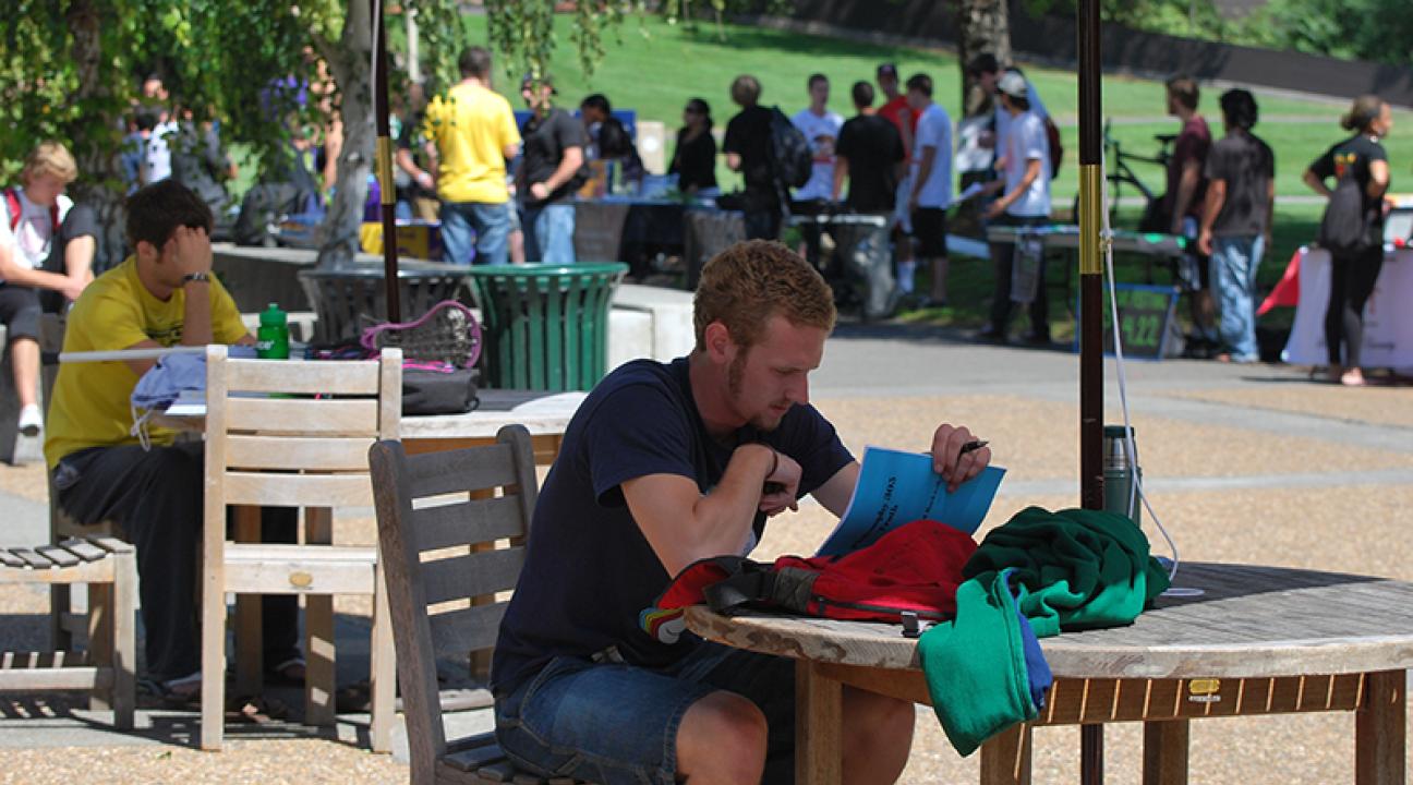 student studying 