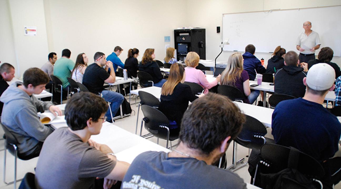 students in a classroom 