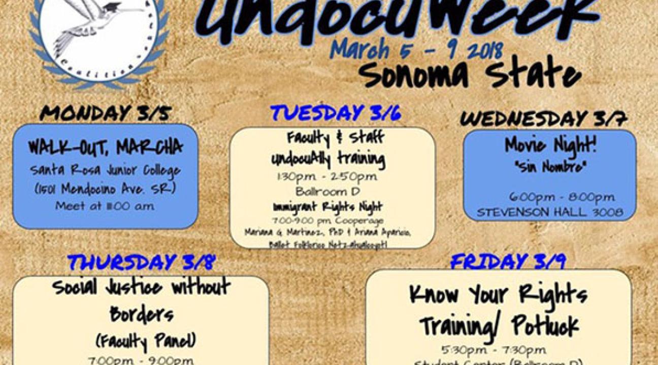 UndocuWeek flyer