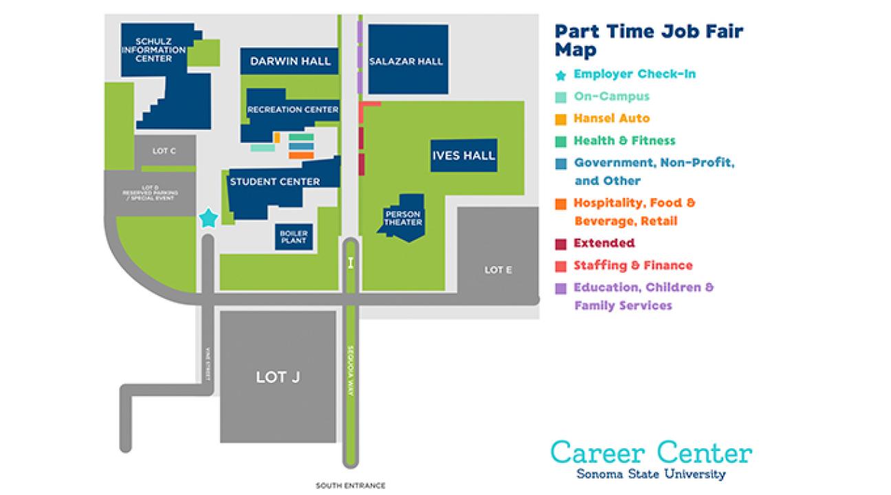 Part-Time Job Fair map