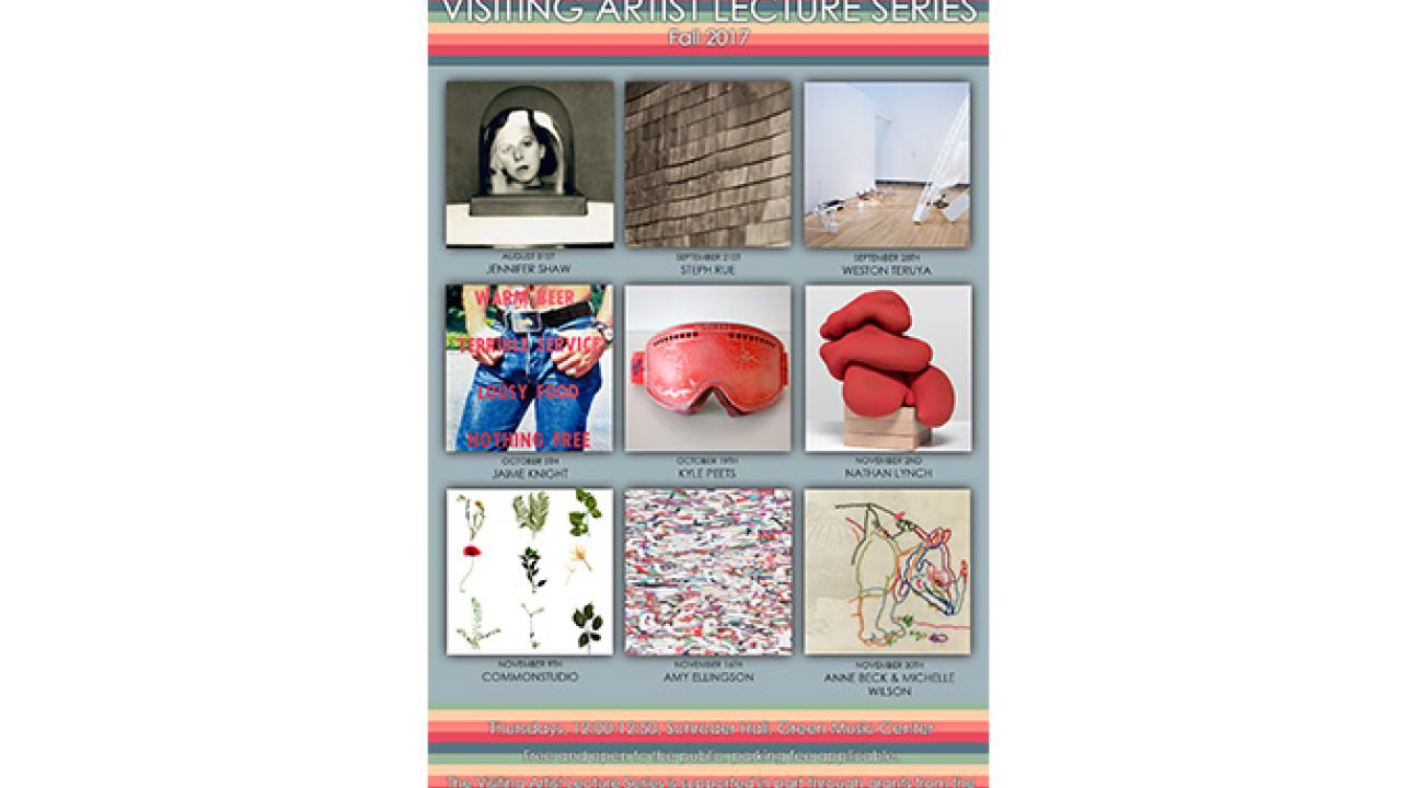 visiting artist schedule poster