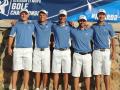 Men's golf team posing
