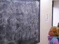 chemistry chalkboard with kids