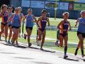 Maria Hurtado leads a pack of Seawolves in the 1500-meter run on Saturday