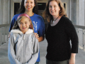  Professor Sheila Katz and SSU student Kristel England, a welfare mother who attends SSU, and her daughter. 