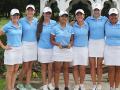 women's golf with the ssu invite trophy