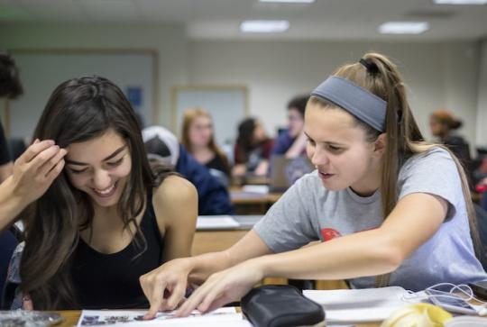 Students in class