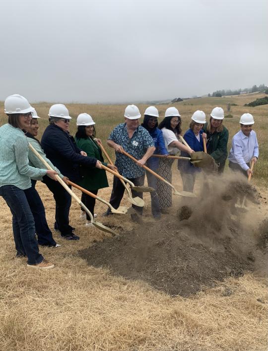Trail groundbreaking