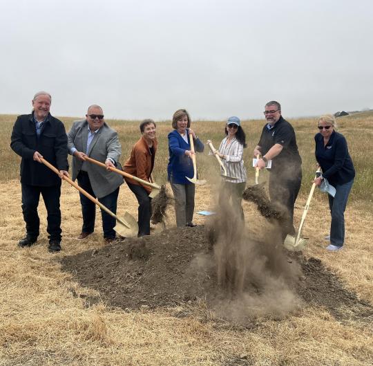 Trail groundbreaking