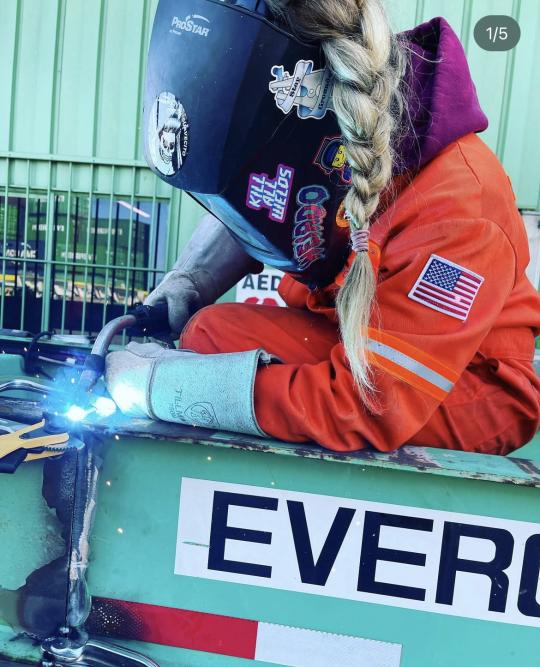 SSU alum Gina Villeggiante trained to work as a mechanic on the docks