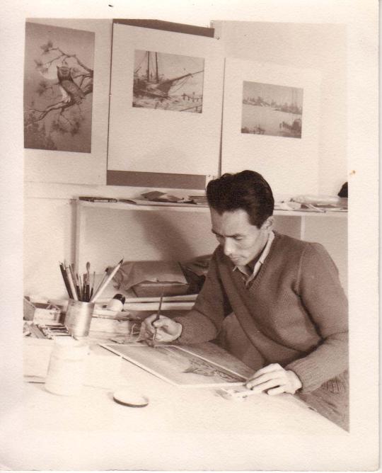 old photo of amache artist