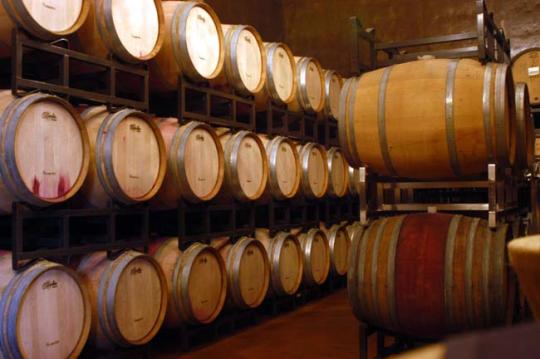 wine barrels