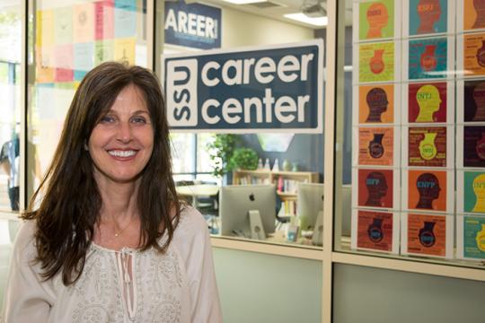 ann mansfield outside of the career center