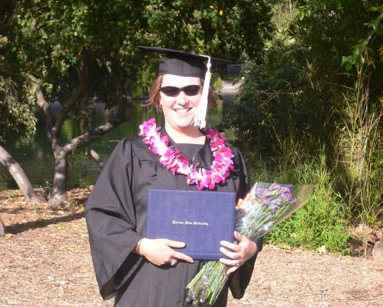 Carrieann with diploma