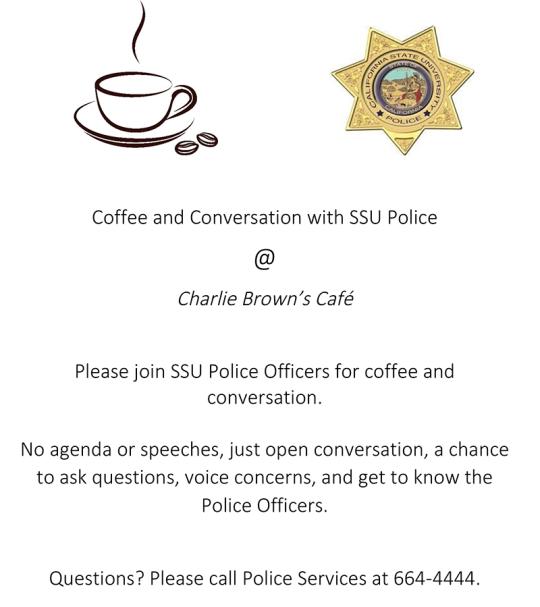 coffee with ssu police flyer