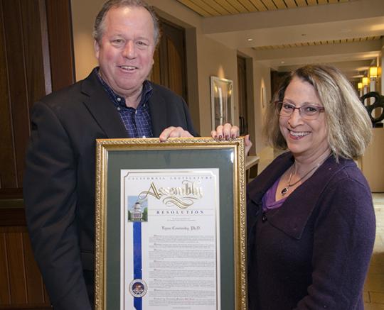 state assemblyman bill dodd with lynn cominsky