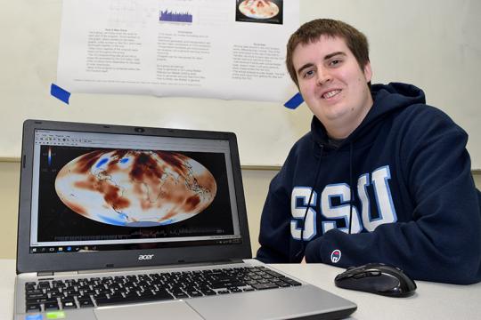 student with laptop