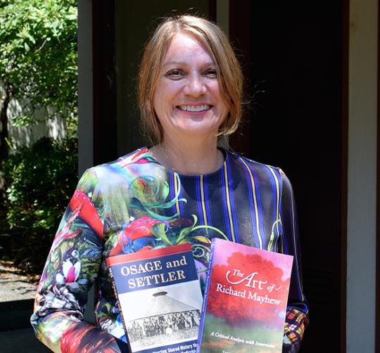 janet hess with her two new books