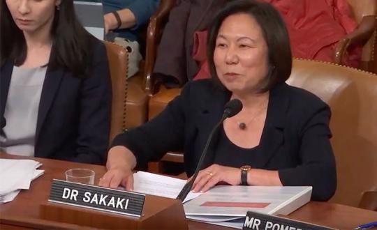 Judy Sakaki testifying in front of congress 