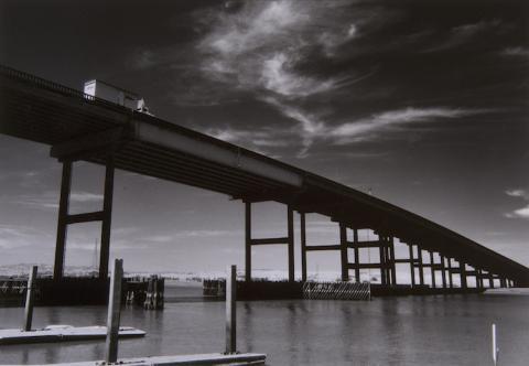 "Truck Over Petaluma Bridge" by John LeBaron