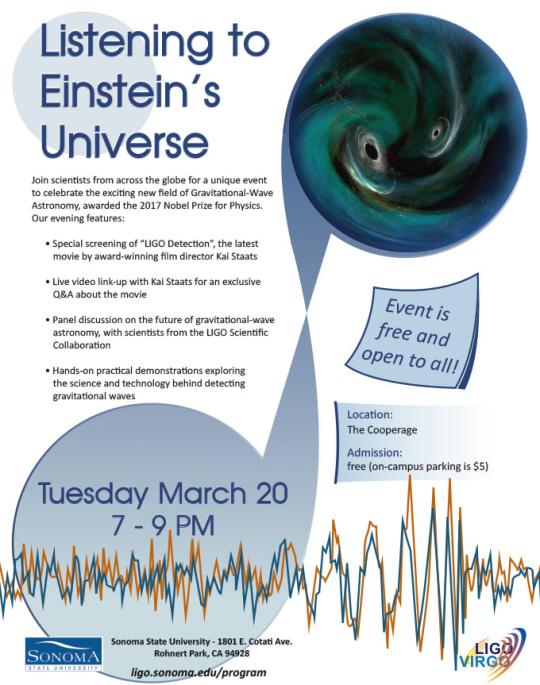 Listening to Einstein's Universe flyer