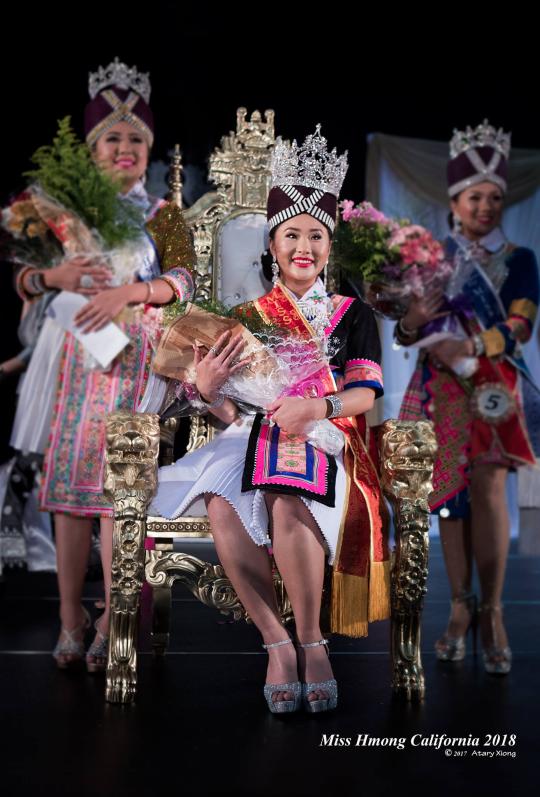 Cindy Cha being crowned Miss Hmong California 2018 // Photo by Atary Xiong