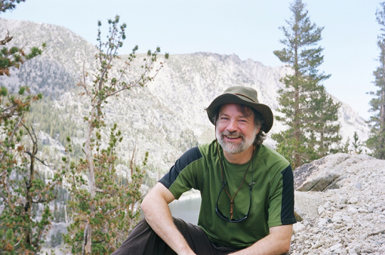 SSU professor Nathan Rank in the Sierra Nevadas near Bishop. 