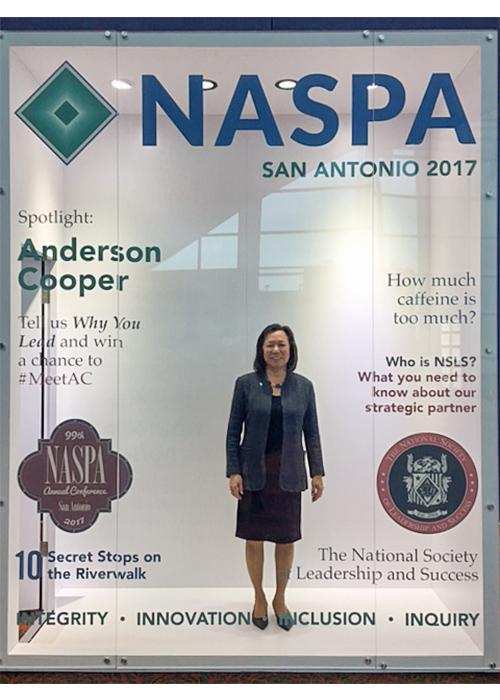 dr. judy sakaki on the cover of naspa