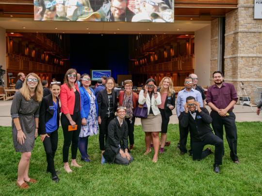 group outside convocation