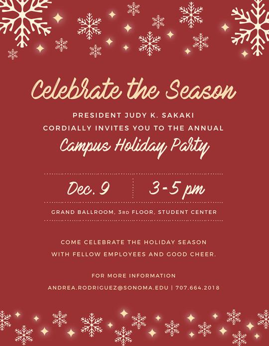 holiday party poster