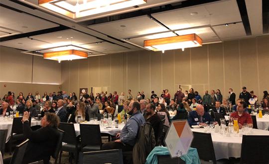 Crowd at "Presidents Climate leadership Commitment"