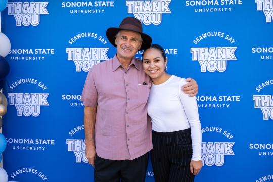 Ziff and Hernandez at event