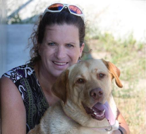 kristen worley and her dog