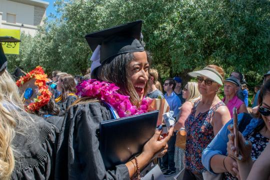 student graduating