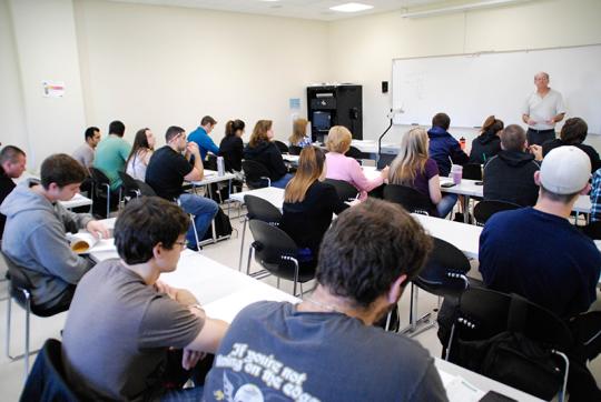 students in a classroom 