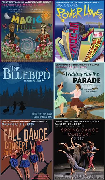 Theater and Arts 2016-2017 Season Posters