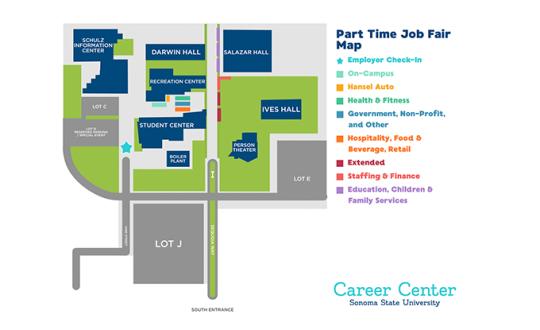 Part-Time Job Fair map
