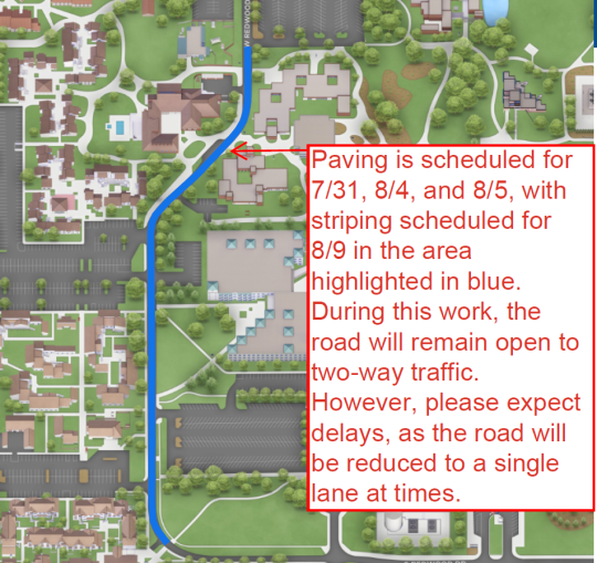 Boundary of Roadway Repairs Work for Thursday, July 31, Monday, August 4, Tuesday, August 5, and Saturday, August 9