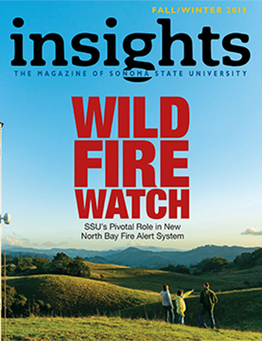 Cover of Fall/Winter 2019 issue of Insights magazine, featuring the story "Wild Fire Watch"