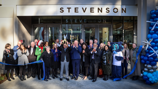 Stevenson Hall ribbon cutting